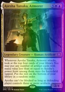 MTG Ayesha Tanaka, Armorer (29/251) Dominaria United Commander NM FOIL - Image 1