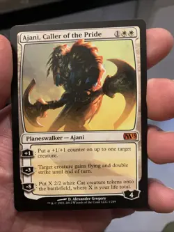 Magic the Gathering MTG Ajani Caller of the Pride M13 1/249 Mythic Nr Mint - Image 1
