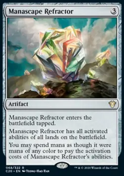 MTG Magic the Gathering Manascape Refractor (68/344) Commander 2020 LP - Image 1