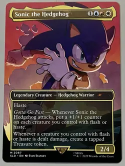 MTG Secret Lair Drop Sonic the Hedgehog Legendary Creature MYTHIC REGULAR #2087 - Image 1
