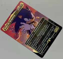 MTG Secret Lair Drop Sonic the Hedgehog Legendary Creature MYTHIC REGULAR #2087 - Image 2