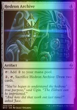 MTG Magic the Gathering Hedron Archive (223/313) Battle for Zendikar LP FOIL - Image 1