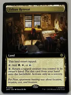 MTG Marvel’s Spider-Man Urban Retreat Land RARE REGULAR #0283 - Image 1