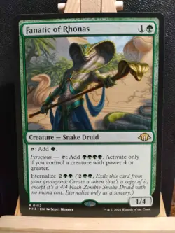 Fanatic of Rhonas - Modern Horizons 3 - Rare - NM (see pics) MTG - Image 1