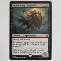 Bloodthirsty Conqueror Foundations Mythic Creature Vampire Knight M/NM Flying - Image 1