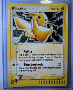 2003 POKEMON TCG PIKACHU BLACK STAR PROMO HOLO RARE E-READER 012 - Image 1