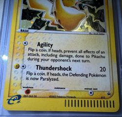 2003 POKEMON TCG PIKACHU BLACK STAR PROMO HOLO RARE E-READER 012 - Image 4
