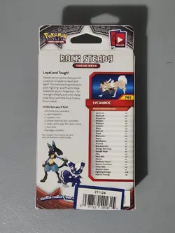 Pokemon Sun & Moon : Burning Shadows - LYCANROC Rock Steady Deck **NEW** - Image 2