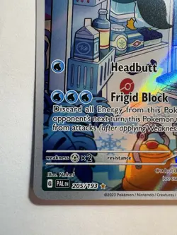 Eiscue 205/193 - Pokemon TCG Paldea Evolved Illustration Full Art Holo Rare - Image 5