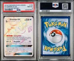 POKEMON PSA 8 GRENINJA GX SECRET 133/131 FORBIDDEN LIGHT ITALIANO 2018 POP 1!🌍 - Image 3