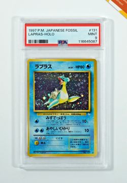 Pokemon PSA 9 Lapras #131 Holo Fossil 1997 Japanese - Image 1