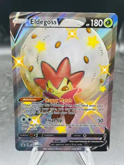Pokemon Eldegoss V SWSH084 Shining Fates Full Art Holo Black Star Promo NM - Image 1