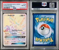 POKEMON PSA 8 DIALGA GX SECRET RARE 138/131 FORBIDDEN LIGHT ITALIANO 2018 POP1🌍 - Image 3