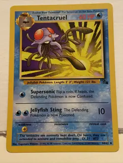 Pokemon Tentacruel Fossil Set 44/62 Uncommon NM - Image 1