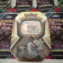 Pokemon Scarlet & Violet Twilight Masquerade 10- Pack Booster Lot &Slaking Tin! - Image 2