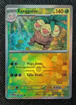 Pokemon Exeggutor Prismatic Evolutions 002/131 Poke Ball Pattern Uncommon - NM - Image 1