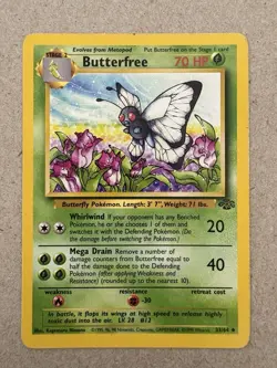 Pokemon - Jungle - Butterfree 33/64 - Uncommon LP - Image 1