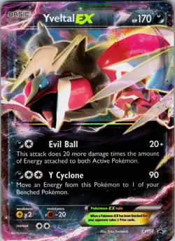 Yveltal EX - XY150 (Shiny) Promo XY Promos XY150 - LP (Crease) - Pokemon TCG - Image 1