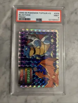 Blastoise Vs Charizard Pokemon Topsun (1997) Vs. Series - No.009 Prism Holo - Image 2