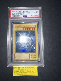 YU GI OH PSA 6 RED-EYES BLACK DRAGON PG-09 PHANTOM GOD JAPANESE 2000! - Image 5