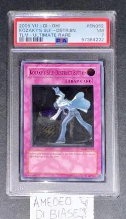 YU GI OH PSA 7 KOZAKY’S SELF- DESTRUCT BUTTON TLM-EN052 ULTIMATE RARE ENGLISH - Image 1