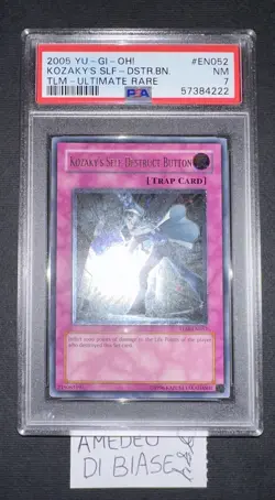 YU GI OH PSA 7 KOZAKY’S SELF- DESTRUCT BUTTON TLM-EN052 ULTIMATE RARE ENGLISH - Image 2