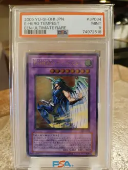 Yugioh Elemental Hero Tempest PSA EEN-JP034 Japanese Ultimate Rare - Image 1