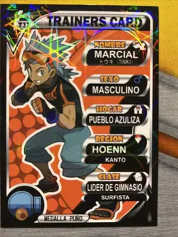 Pokemon TCG: T23 Trainers Card(Marcial) Spanish Medalla Puno - Image 1