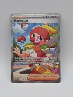 Pokemon TCG Harlequin 163/086 Full Art Ultra Rare Holo Card Sv: White Flare - Image 1