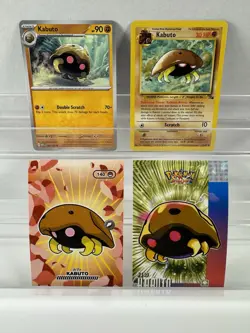 Pokemon Lot of 19 Cards and Stickers All Kabuto #140 Kabuto Only Pokemon Lot - Image 3