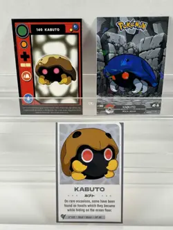 Pokemon Lot of 19 Cards and Stickers All Kabuto #140 Kabuto Only Pokemon Lot - Image 5
