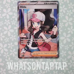 Pokemon Card Hilda 164/086 Secret Rare Scarlet Violet White Flare Singles LP - Image 1