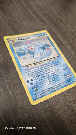 2000 Feraligatr Pokemon Card MP Holo Neo Genesis Set 5/111 WOTC - Image 3
