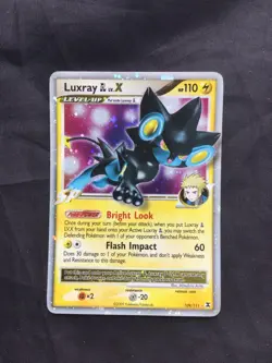 Pokemon Cards: Rising Rivals Rare Holo: Luxray Lv. X 109/111 - Image 1