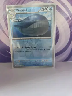 Stage 1 Wailord Pokemon card, numbered 041/159 from the Journey Together set - Image 1