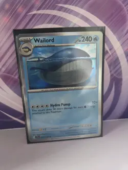 Stage 1 Wailord Pokemon card, numbered 041/159 from the Journey Together set - Image 3