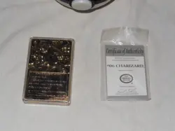 1999 Pokemon Charizard 23K Gold Plated Trading Card Burger King Red Box Red Ball - Image 3