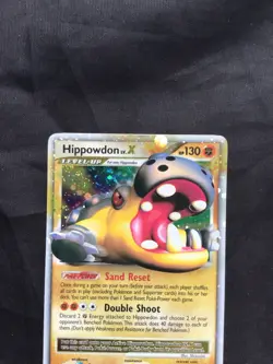 Pokemon Cards: Rising Rivals Rare Holo: Hippowdon Lv. X 107/111 - Image 2