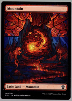 Mountain 280/281 Non Foil Full Art Land Dominaria United MTG Near Mint - Image 1