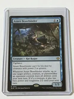 Azure Beastbinder 41 MTG Bloomburrow 2024 Mint - 9.0 + Non Foil Rare - Image 1