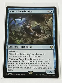 Azure Beastbinder 41 MTG Bloomburrow 2024 Mint - 9.0 + Non Foil Rare - Image 2