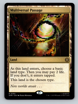 Marvel Spider-Man Mutliversal Passage 180 Magic The Gathering multiverse passage - Image 1