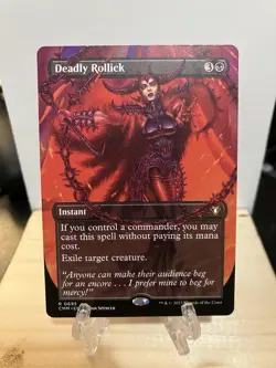 Deadly Rollick (Borderless) Commander Masters Regular - Image 1