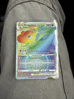 Pokemon TCG Dragonite vstar Holo Ultra Rare Card Pokemon Go 81/78 - Image 1