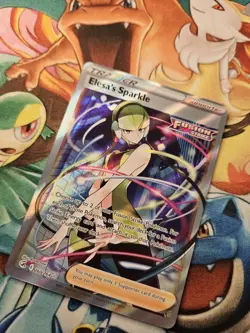 Pokemon Trainer Card Elesa's Sparkle 260/264 Fusion Strike Full Art Rare Holo - Image 2