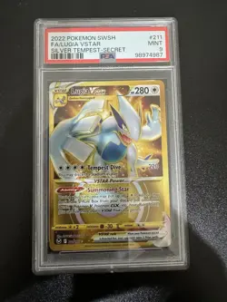 Pokemon TCG Holo Lugia V Silver Tempest 211 PSA Graded 9 - Image 2