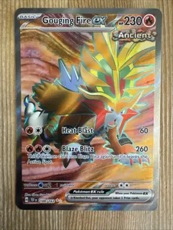 Pokemon TCG Temporal Forces - Gouging Fire ex Full Art 188/162 NM - Image 1