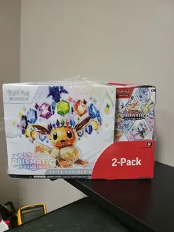 Pokemon TCG Prismatic Evolutions Elite Trainer Box Booster Bundle Costco K10 - Image 1