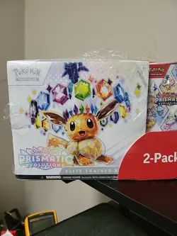 Pokemon TCG Prismatic Evolutions Elite Trainer Box Booster Bundle Costco K10 - Image 2