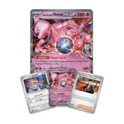 POKEMON TCG SCARLET & VIOLET DESTINED RIVALS TEAM ROCKET'S MEWTWO EX BOX *BNIB* - Image 5